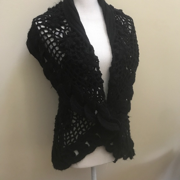 John Fashion Sweater black knitted top - Picture 1 of 13